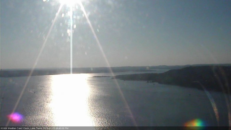 Lake Travis webcam, July 25, 2019 5:50 PM CT