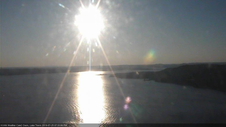 Lake Travis webcam, July 25, 2019 6:35 PM CT