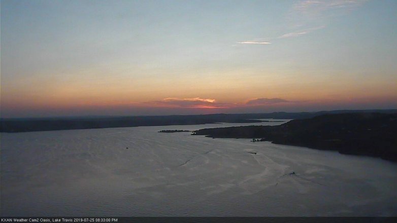 Lake Travis webcam, July 25, 2019 7:35 PM CT