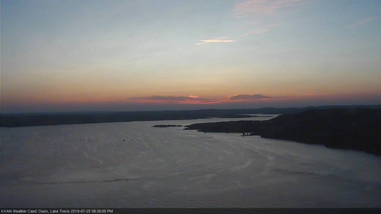 Lake Travis webcam, July 25, 2019 7:40 PM CT