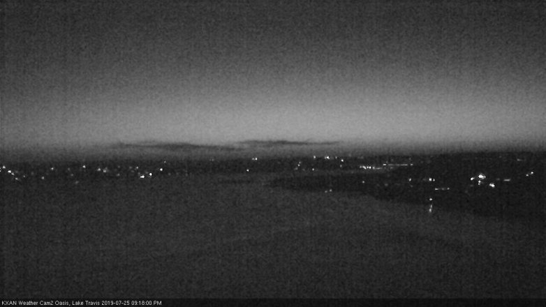 Lake Travis webcam, July 25, 2019 8:20 PM CT
