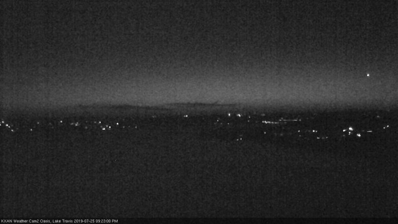 Lake Travis webcam, July 25, 2019 8:25 PM CT