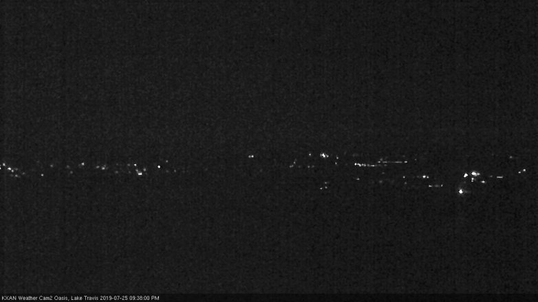 Lake Travis webcam, July 25, 2019 8:40 PM CT