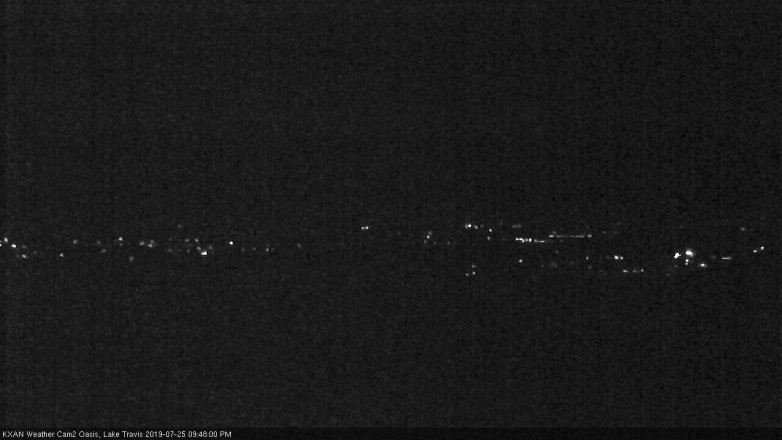 Lake Travis webcam, July 25, 2019 8:50 PM CT