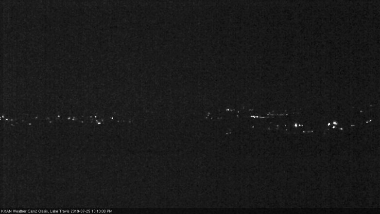 Lake Travis webcam, July 25, 2019 9:15 PM CT