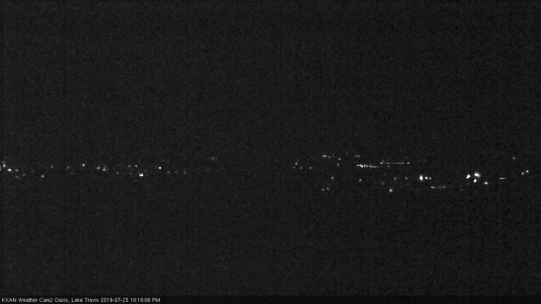 Lake Travis webcam, July 25, 2019 9:20 PM CT