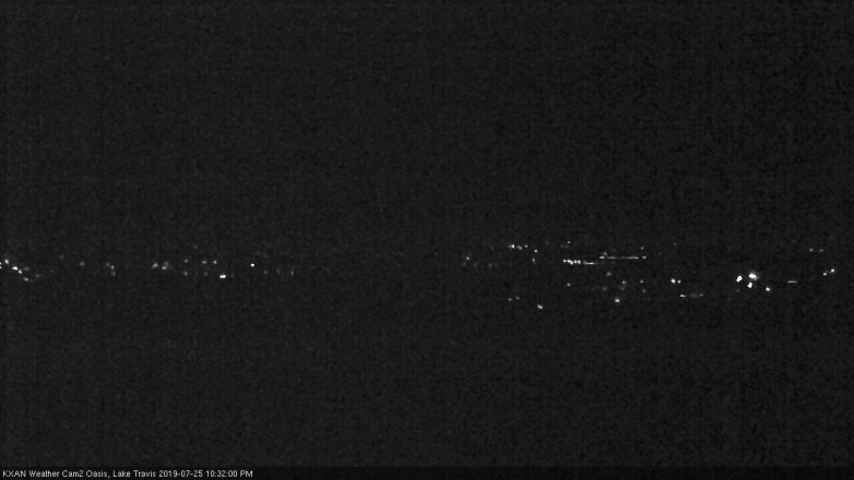 Lake Travis webcam, July 25, 2019 9:35 PM CT