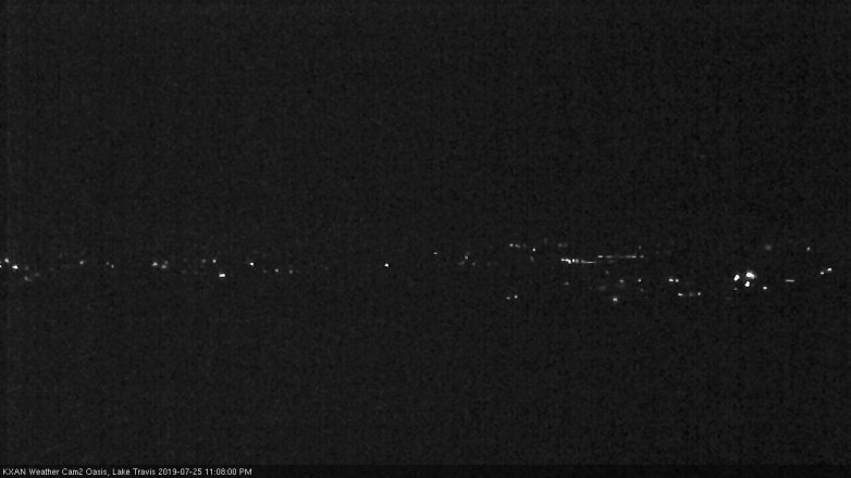 Lake Travis webcam, July 25, 2019 10:10 PM CT