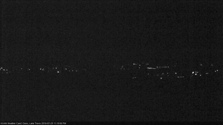 Lake Travis webcam, July 25, 2019 10:20 PM CT