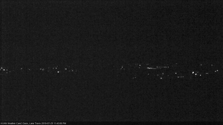 Lake Travis webcam, July 25, 2019 10:45 PM CT