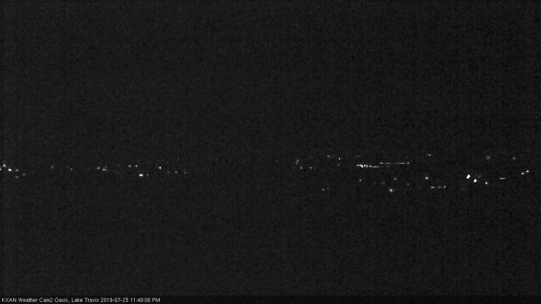 Lake Travis webcam, July 25, 2019 10:50 PM CT