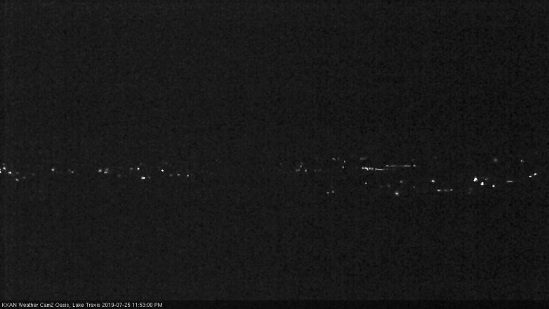 Lake Travis webcam, July 25, 2019 10:55 PM CT