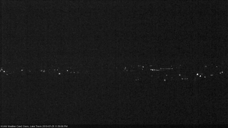 Lake Travis webcam, July 25, 2019 11:00 PM CT