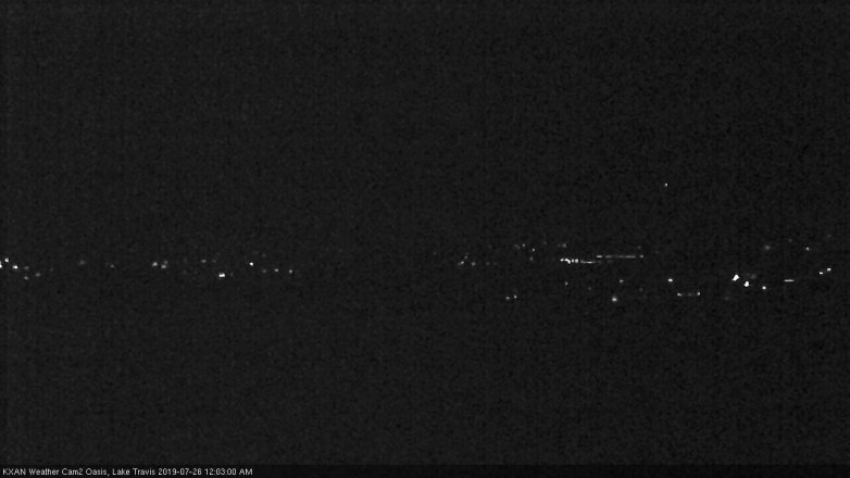 Lake Travis webcam, July 25, 2019 11:05 PM CT