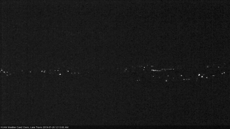 Lake Travis webcam, July 25, 2019 11:15 PM CT