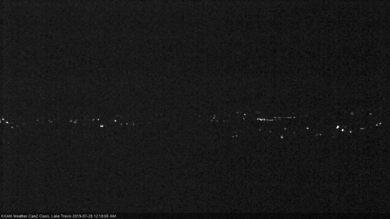 Lake Travis webcam, July 25, 2019 11:20 PM CT
