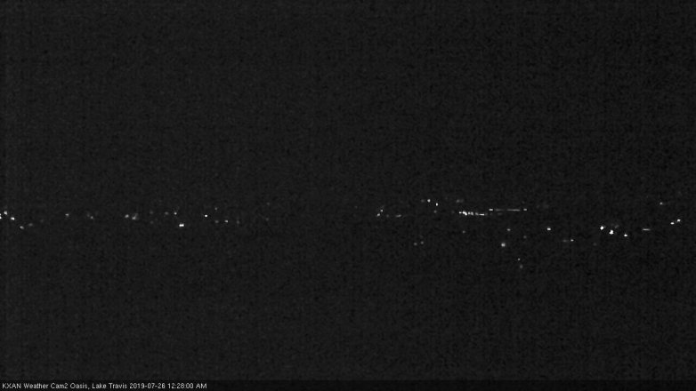 Lake Travis webcam, July 25, 2019 11:30 PM CT