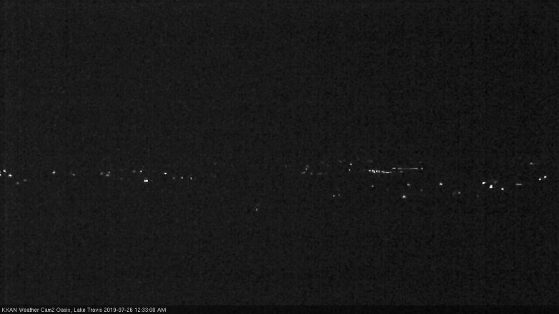 Lake Travis webcam, July 25, 2019 11:35 PM CT