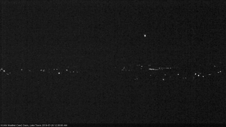Lake Travis webcam, July 25, 2019 11:40 PM CT