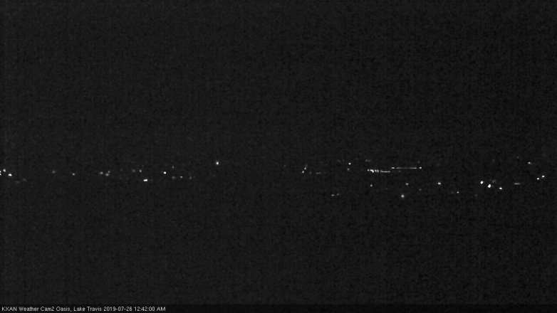 Lake Travis webcam, July 25, 2019 11:45 PM CT