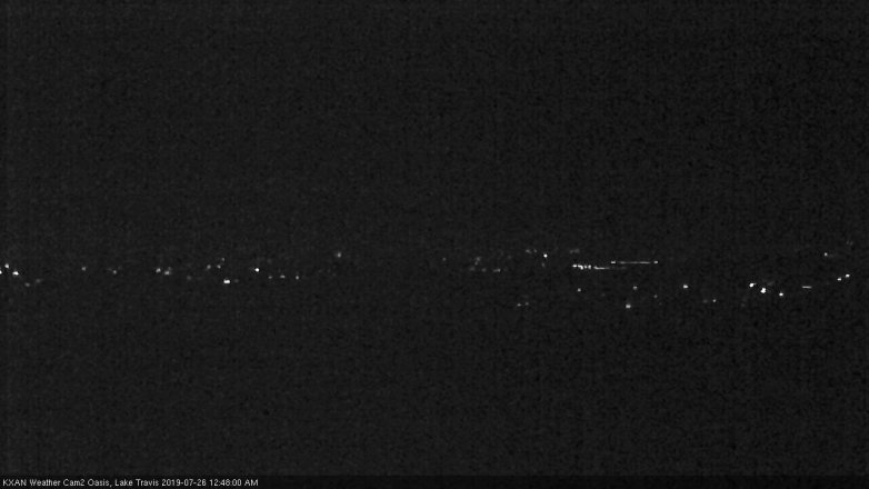 Lake Travis webcam, July 25, 2019 11:50 PM CT