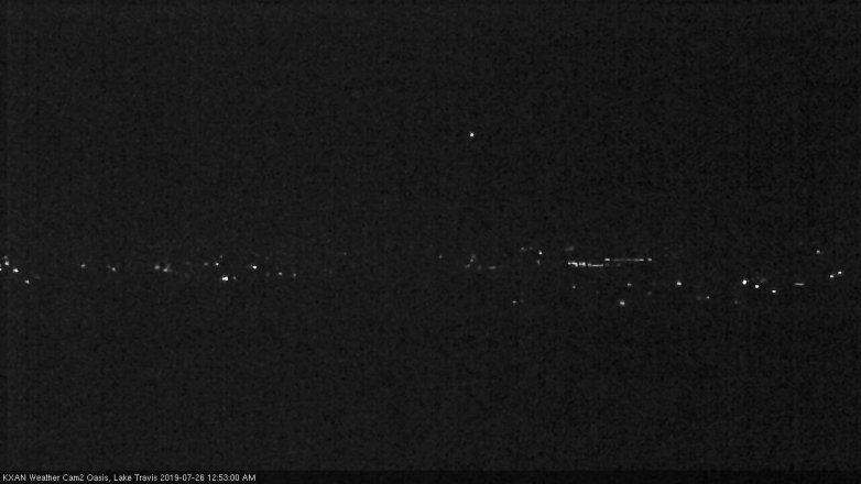 Lake Travis webcam, July 25, 2019 11:55 PM CT