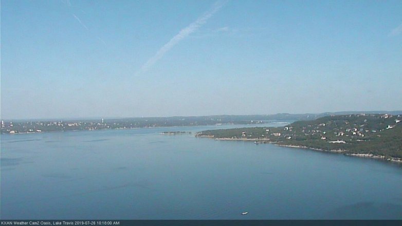 Lake Travis webcam, July 26, 2019 9:20 AM CT