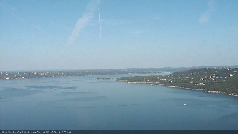 Lake Travis webcam, July 26, 2019 9:25 AM CT