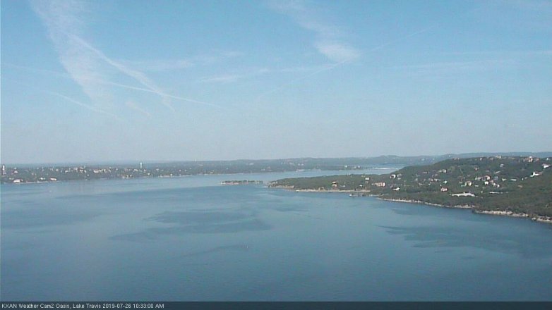 Lake Travis webcam, July 26, 2019 9:35 AM CT