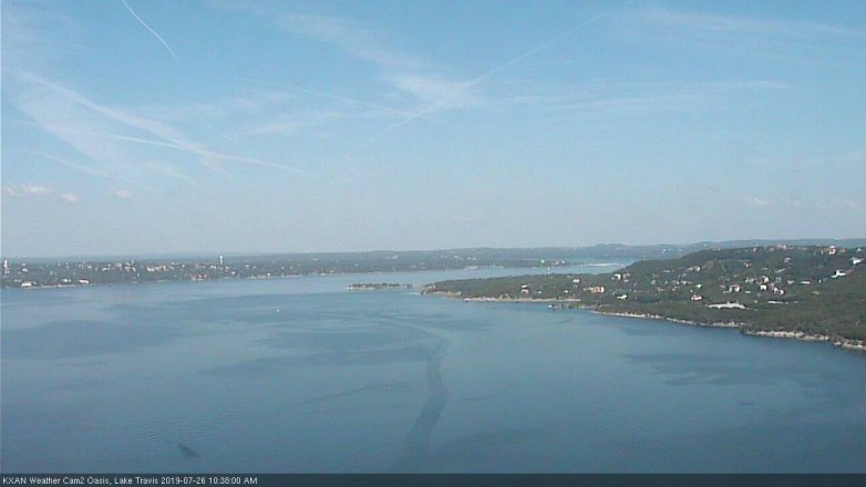 Lake Travis webcam, July 26, 2019 9:40 AM CT