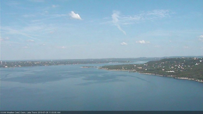 Lake Travis webcam, July 26, 2019 10:05 AM CT