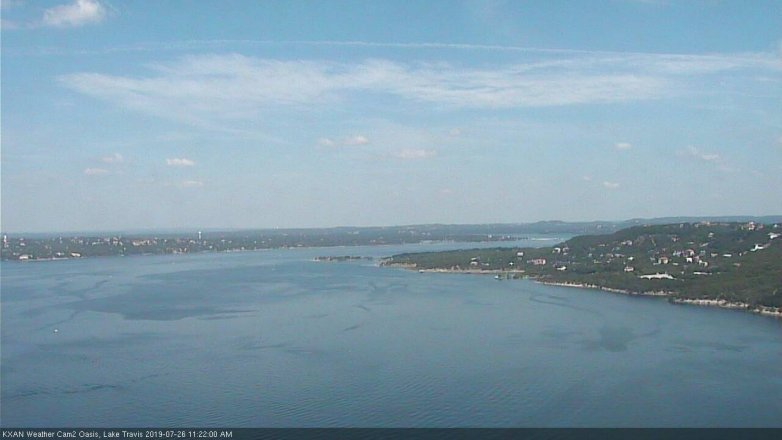 Lake Travis webcam, July 26, 2019 10:25 AM CT