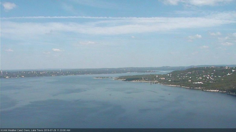 Lake Travis webcam, July 26, 2019 10:35 AM CT