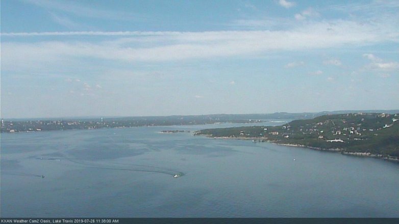 Lake Travis webcam, July 26, 2019 10:40 AM CT