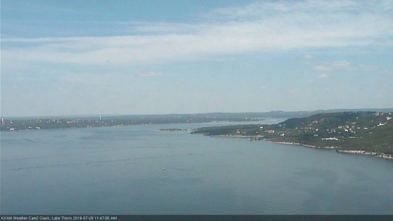 Lake Travis webcam, July 26, 2019 10:50 AM CT