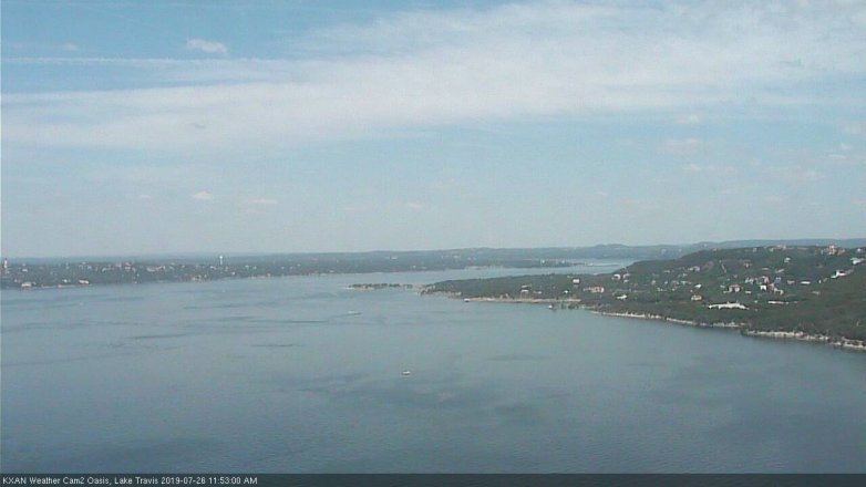 Lake Travis webcam, July 26, 2019 10:55 AM CT