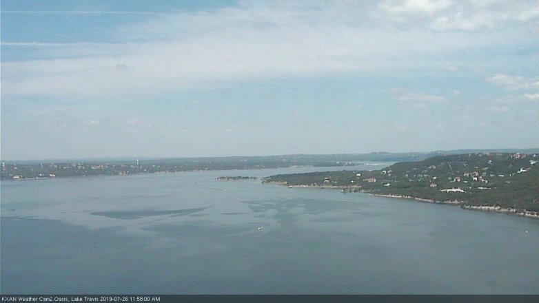 Lake Travis webcam, July 26, 2019 11:00 AM CT