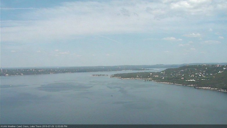 Lake Travis webcam, July 26, 2019 11:05 AM CT