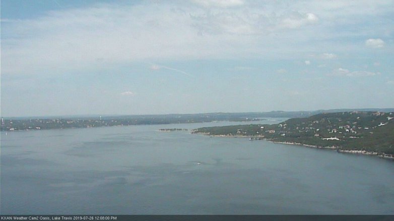 Lake Travis webcam, July 26, 2019 11:10 AM CT