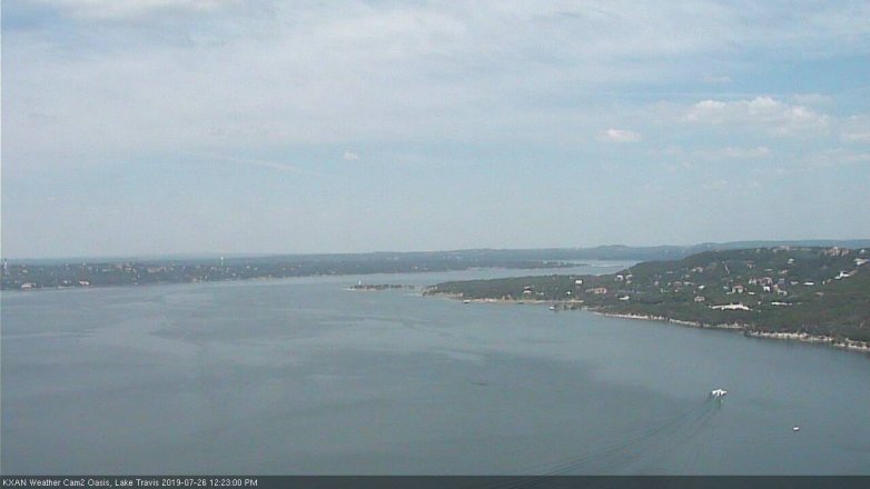 Lake Travis webcam, July 26, 2019 11:25 AM CT