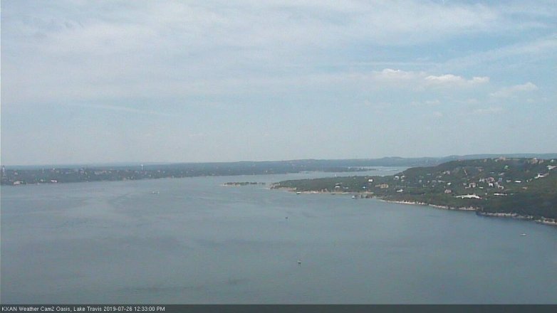 Lake Travis webcam, July 26, 2019 11:35 AM CT