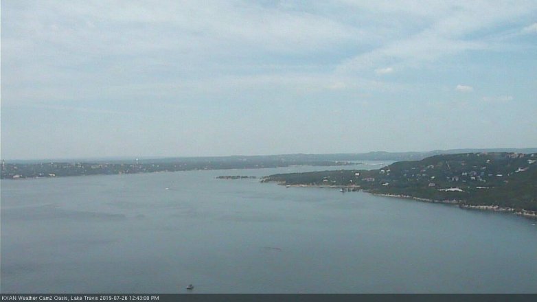 Lake Travis webcam, July 26, 2019 11:45 AM CT