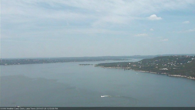 Lake Travis webcam, July 26, 2019 11:55 AM CT