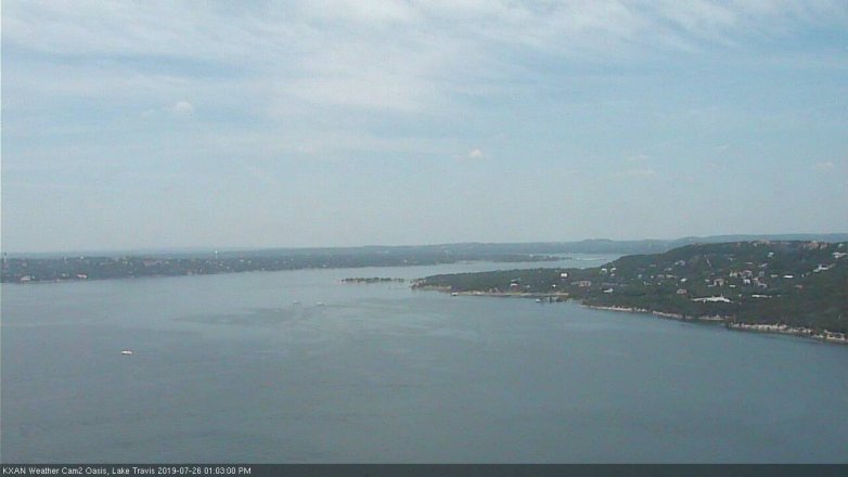 Lake Travis webcam, July 26, 2019 12:05 PM CT