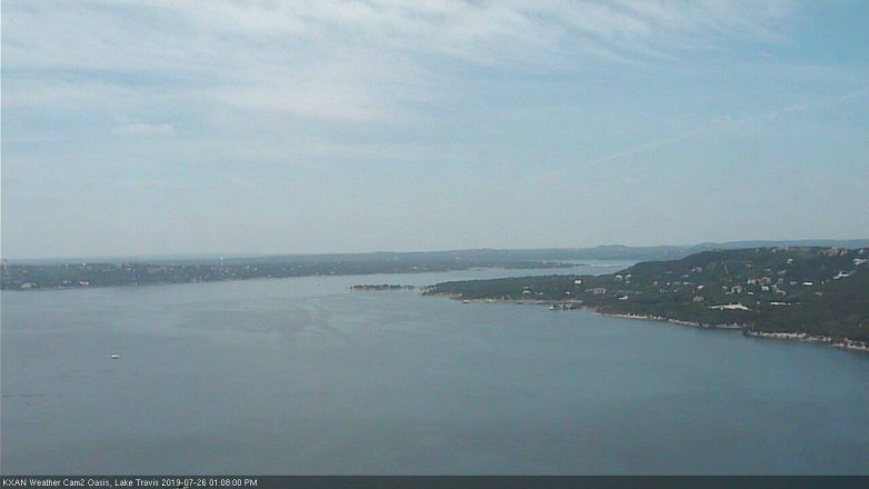 Lake Travis webcam, July 26, 2019 12:10 PM CT
