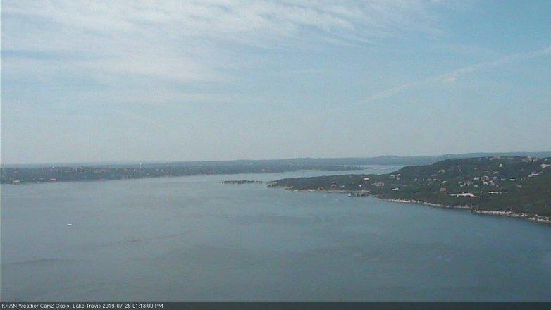 Lake Travis webcam, July 26, 2019 12:15 PM CT