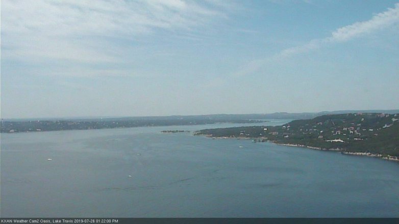 Lake Travis webcam, July 26, 2019 12:25 PM CT