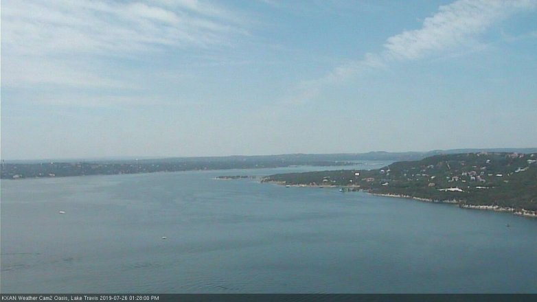 Lake Travis webcam, July 26, 2019 12:30 PM CT