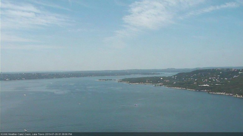 Lake Travis webcam, July 26, 2019 12:40 PM CT
