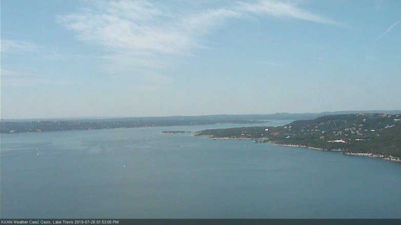 Lake Travis webcam, July 26, 2019 12:55 PM CT